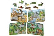 Puslespill - Larsen Puzzles Exotic Animals Puzzle 4 assorted designs – 11 pieces Mini (18.3 x 14.3 cm) 2D Puslespill - Z8