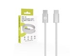 USB - Mobile Origin CB11 60W UltraSlim USB-C to USB-C Cable 1m - White - MO-USC-CB11-WHT