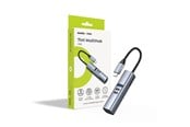 USB-hub - Mobile Origin HB2 7in1 USB-C MultiHub (3x USB-C + USB-A + HDMI + TF/SD Card reader) - Space Grey USB-hub - MO-71MH-HB2