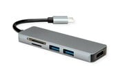 Dokkingstasjon - Roline - docking station - USB-C - HDMI - 12.02.1019