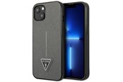 Mobil - Deksel og etui - GUESS SaffianoTriangle Logo case for iPhone 13 / 14 / 15 6.1" - silver - 3666339040369