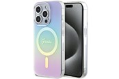 Mobil - Deksel og etui - GUESS GUHMP15LHITSU iPhone 15 Pro 6.1" purple/purple hardcase IML Iridescent MagSafe - 3666339154806