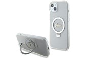 Mobil - Deksel og etui - GUESS GUHMP15MHRSGSD iPhone 15 Plus / 14 Plus 6.7" transparent/transparent hardcase Ring Stand Script Glitter MagSafe - 3666339156619