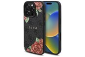 Mobil - Deksel og etui - GUESS GUHMP16LP4ROPEMCK iPhone 16 Pro 6.3" black/black hardcase 4G Flowers Print MagSafe - 3666339350116