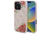 Mobil - Deksel og etui - GUESS GUHMP16XP4ROPEMCP iPhone 16 Pro Max 6.9" pink/pink hardcase 4G Flowers Print MagSafe - 3666339350574
