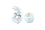 Hodetelefoner - GUESS Bluetooth headphones GUTWSJ144ESH TWS + docking station white/white Iridescent 4G Printed Logo - 3666339343231
