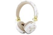 Hodetelefoner - GUESS Bluetooth ENC GUBH70E4PTMH on-ear headphones white 4G Triangle Round Shape - 3666339328993
