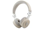 Hodetelefoner - GUESS Bluetooth on-ear headphones ENC GUBH70PGTSPSE beige/beige Grained Classic Round Shape - 3666339328955
