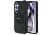 Mobil - Deksel og etui - GUESS 4G Round Patch Classic Logo MagSafe case for Samsung Galaxy S25 Plus black - 3666339448936