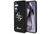 Mobil - Deksel og etui - GUESS Fixed Glitter Big 4G Metal Logo case for Samsung Galaxy S25 black - 3666339449421
