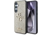 Mobil - Deksel og etui - GUESS Fixed Glitter Big 4G Metal Logo case for Samsung Galaxy S25 gold - 3666339449445