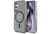 Mobil - Deksel og etui - GUESS Glitter Circle Classic Logo MagSafe case for Samsung Galaxy S25 - black - 3666339449759