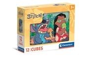 Puslespill - Clementoni Cubi - Stitch 12 pieces Blokk - 41347