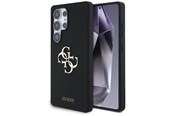 Mobil - Deksel og etui - GUESS Silicone Big 4G Logo Bottom Script case for Samsung Galaxy S25 Ultra - black - 3666339449377