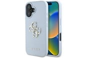 Mobil - Deksel og etui - GUESS Grained Big 4G Logo Small Classic Logo case for iPhone 16 - blue - 3666339424671