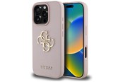 Mobil - Deksel og etui - GUESS Grained Big 4G Logo Small Classic Logo Case for iPhone 16 Pro - Pink - 3666339424848