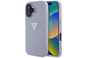 Mobil - Deksel og etui - GUESS Hot Stamp 4G Pattern Triangle Metal Logo iPhone 16 Case - Purple - 3666339425425