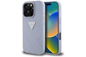 Mobil - Deksel og etui - GUESS Hot Stamp 4G Pattern Triangle Metal Logo Case for iPhone 16 Pro Max - Purple - 3666339425456