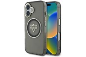Mobil - Deksel og etui - GUESS IML Metal Mountain Logo MagSafe case for iPhone 16 - black - 3666339433666