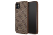 Mobil - Deksel og etui - GUESS 4G Metal Gold Logo Case for iPhone 11 / Xr 6.1" - Brown - 3700740493915