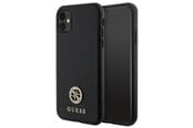 Mobil - Deksel og etui - GUESS Strass Metal Logo iPhone 11 / Xr 6.1" Case - Black - 3666339150624