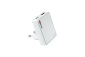 Mobil - Adaptere og ladere - SKross Slim EUROPE 30W GaN Charger USB-A USB-C - 90° EU Plug - 21701-EU