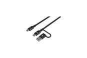 USB - SKross 2in1 Pro Cable USB-C to A Braided cable 60W 150cm - Black - 21409