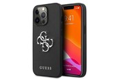 Mobil - Deksel og etui - GUESS Saffiano 4G Metal Logo case for iPhone 13 Pro / 13 6.1" - black - 3666339024093