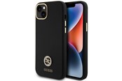 Mobil - Deksel og etui - GUESS Silicone Logo Strass 4G Case for iPhone 15 Plus / 14 Plus 6.7" - Black - 3666339148492