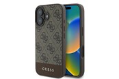 Mobil - Deksel og etui - GUESS 4G Bottom Stripe Case for iPhone 16 Plus 6.7" - Brown - 3666339344931
