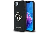 Mobil - Deksel og etui - GUESS PU Grained 4G Metal Logo case for iPhone 16e - black - 3666339453275