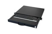 Tastatur - Aixcase AIX-19K1UKUSTP-B - keyboard - 19" drawer 1U - with mouse buttons touchpad - QWERTY - US - black RAL 9005 Input Device - Tastatur - Engelsk (USA) - Svart - AIX-19K1UKUSTP-B