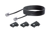 Nettverkskabel - Schwaiger phone cable kit - black - Svart - TAL6306 533