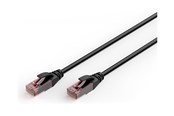 Nettverkskabel - DIGITUS patch cable - 1 m - black - Svart - DK-1617-010-OD-10