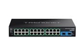 Switch/splitter - TRENDnet TI-RP262 - Version v1.0R - switch - hardened industrial - 26 ports - rack-mountable - TAA Compliant - TI-RP262