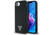 Mobil - Deksel og etui - GUESS Grained Triangle MagSafe case for iPhone 16e - black - 3666339453398
