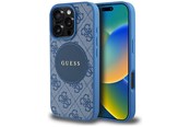 Mobil - Deksel og etui - GUESS 4G Circle Classic Logo MagSafe case for iPhone 16 Pro - blue - 3666339426644