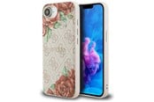 Mobil - Deksel og etui - GUESS 4G Flowers Print MagSafe iPhone 16e Case - Pink - 3666339453367