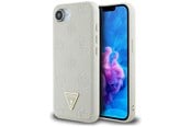 Mobil - Deksel og etui - GUESS Grained Hot Stamp Peony Triangle Logo MagSafe case for iPhone 16e - beige - 3666339453329