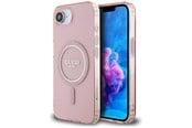 Mobil - Deksel og etui - GUESS IML Glitter Circle MagSafe case for iPhone 16e - pink - 3666339454845