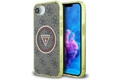 Mobil - Deksel og etui - GUESS IML Metal Glitter 4G Circle Triangle MagSafe case for iPhone 16e - brown - 3666339454104