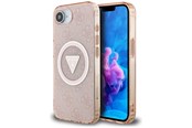 Mobil - Deksel og etui - GUESS IML Metal Glitter 4G Circle Triangle MagSafe case for iPhone 16e - pink - 3666339454128