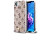 Mobil - Deksel og etui - GUESS Peony Script Logo MagSafe iPhone 16e Case - Brown - 3666339453558