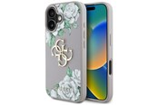 Mobil - Deksel og etui - GUESS Grained Roses Big 4G Logo iPhone 16 Case - Purple - 3666339427221