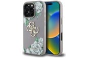 Mobil - Deksel og etui - GUESS Grained Roses Big 4G Logo iPhone 16 Pro Max Case - Purple - 3666339427252