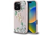 Mobil - Deksel og etui - GUESS Grained Roses Big 4G logo iPhone 16 Pro Max case - pink - 3666339427108