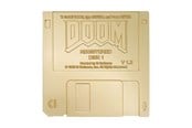 Reklameartikler - FaNaTtik - DOOM - Floppy Disk Limited Edition Imitation Gold Replica - B-DM38