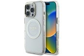 Mobil - Deksel og etui - GUESS IML Metal Colored Circle Classic Logo MagSafe case for iPhone 16 Pro Max - white - 3666339428907