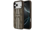 Mobil - Deksel og etui - GUESS 4G Printed Stripes MagSafe case for iPhone 17 Pro Max - brown - 3666339491437