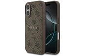 Mobil - Deksel og etui - GUESS 4G Ring Classic Logo MagSafe Case for iPhone 17 - Brown - 3666339491048